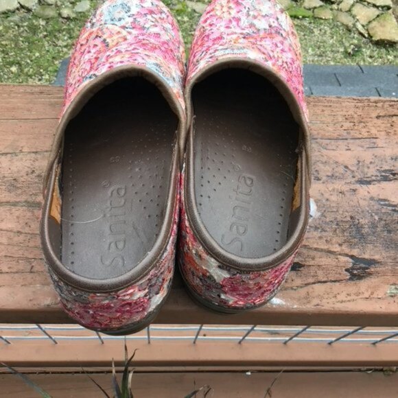 Sanita Erika Paisley Floral Clogs Tapestry Slip On Womens - Picture 3 of 3